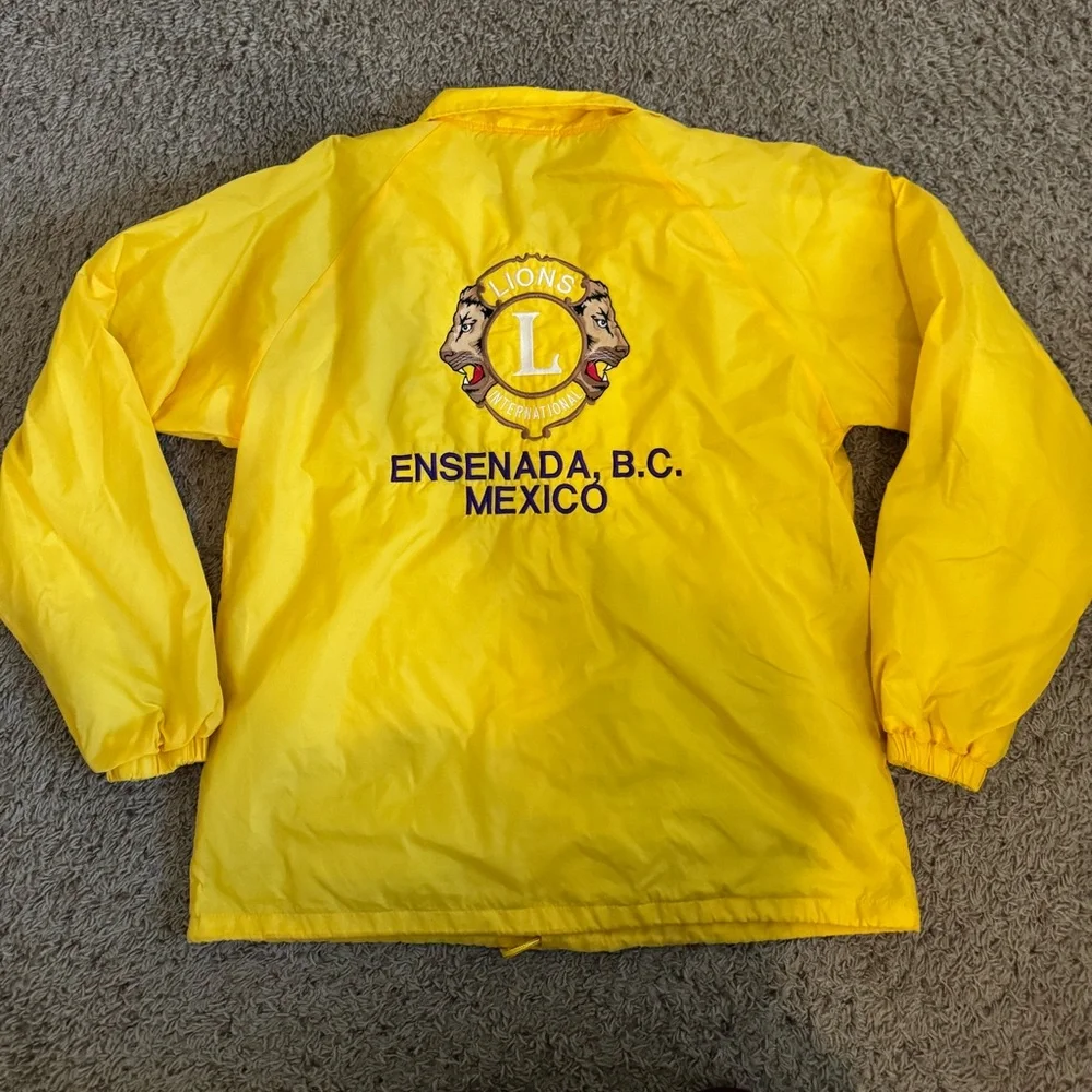 Vintage Hartwell Sports Yellow Lions International Ensenada Jacket size Medium